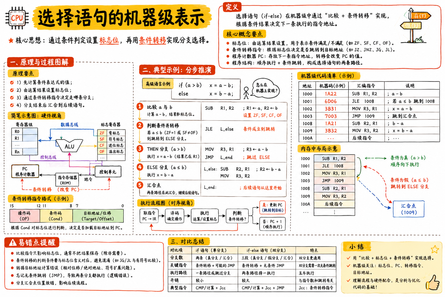 选择语句的机器级表示