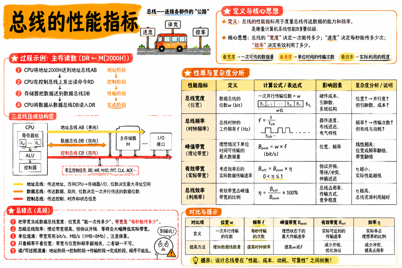 总线的性能指标