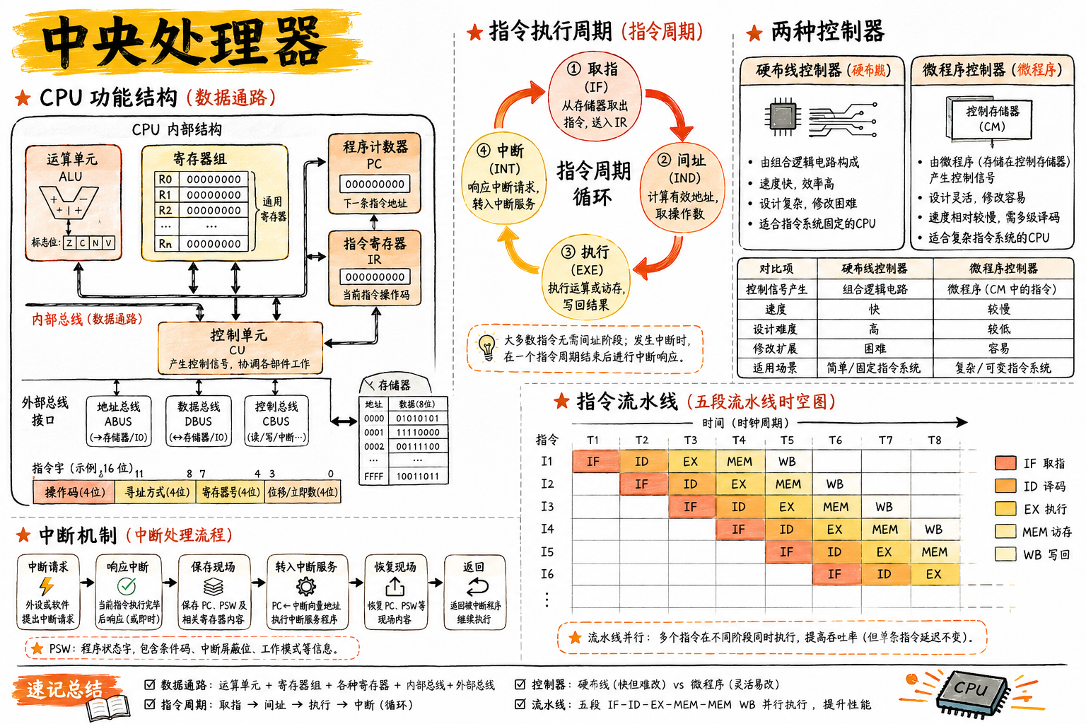 五、中央处理器 · 章节总览