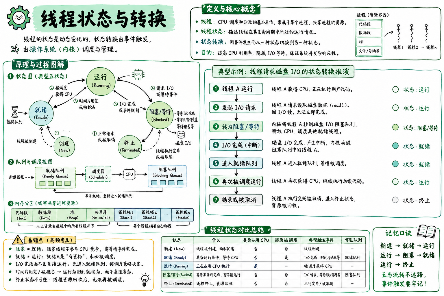线程状态与转换