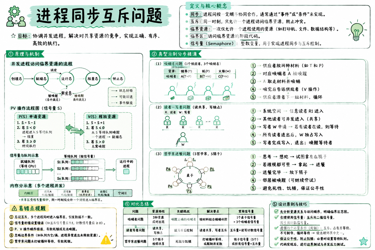 进程同步互斥问题