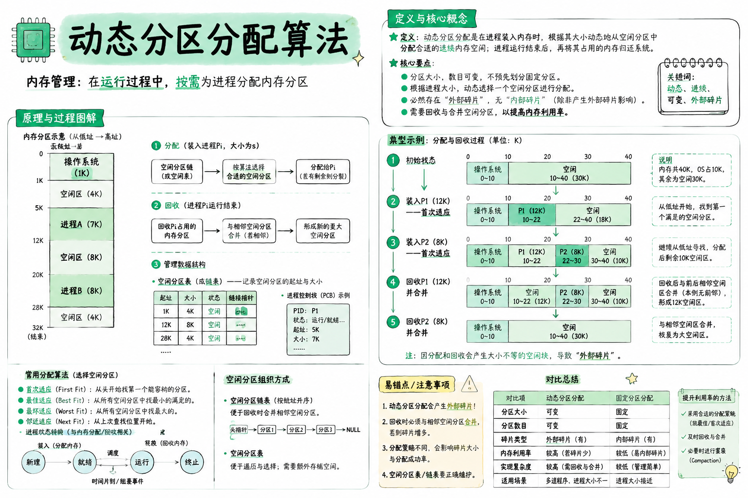动态分区分配算法