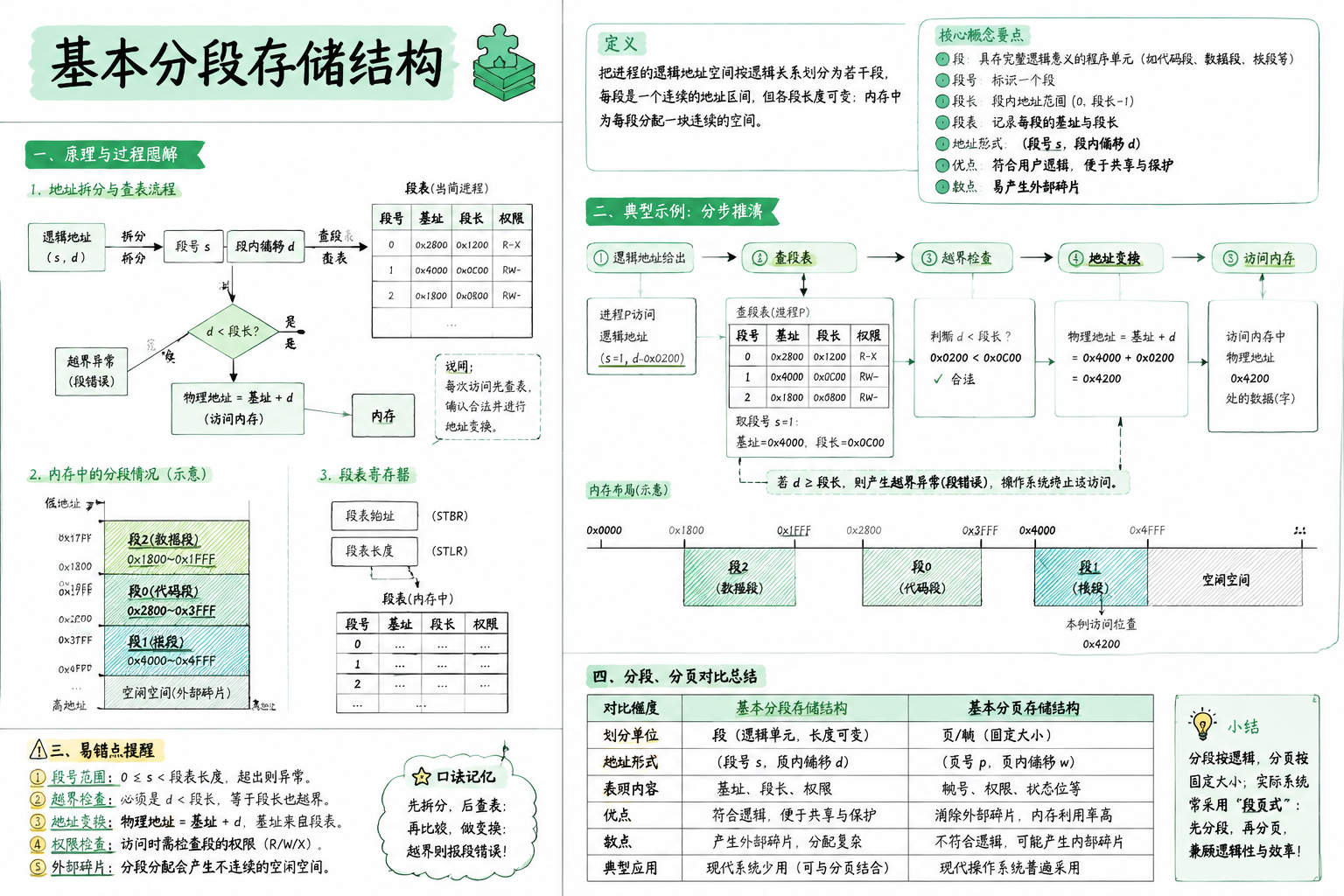 基本分段存储结构