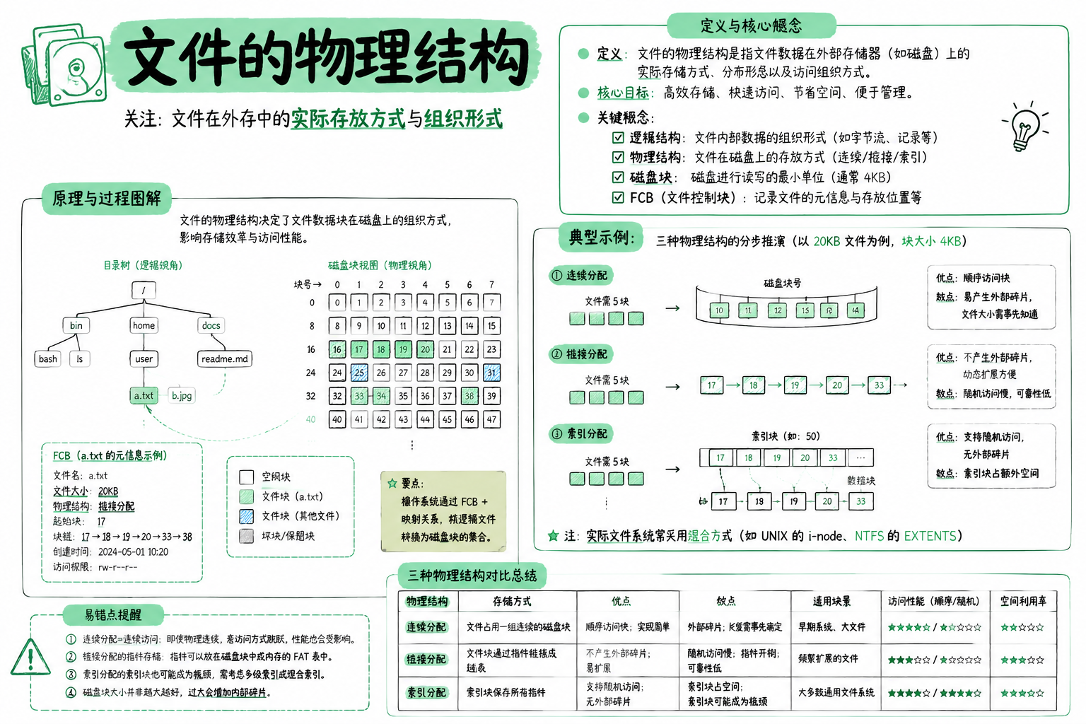 文件的物理结构