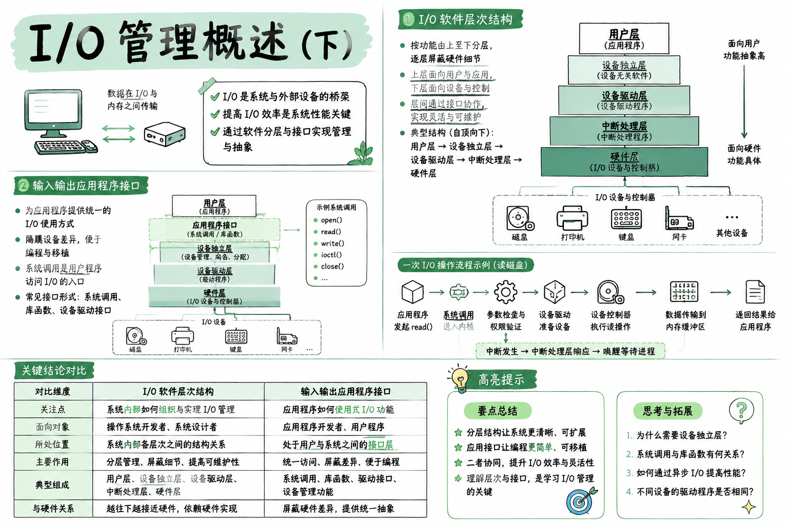 I/O 管理概述