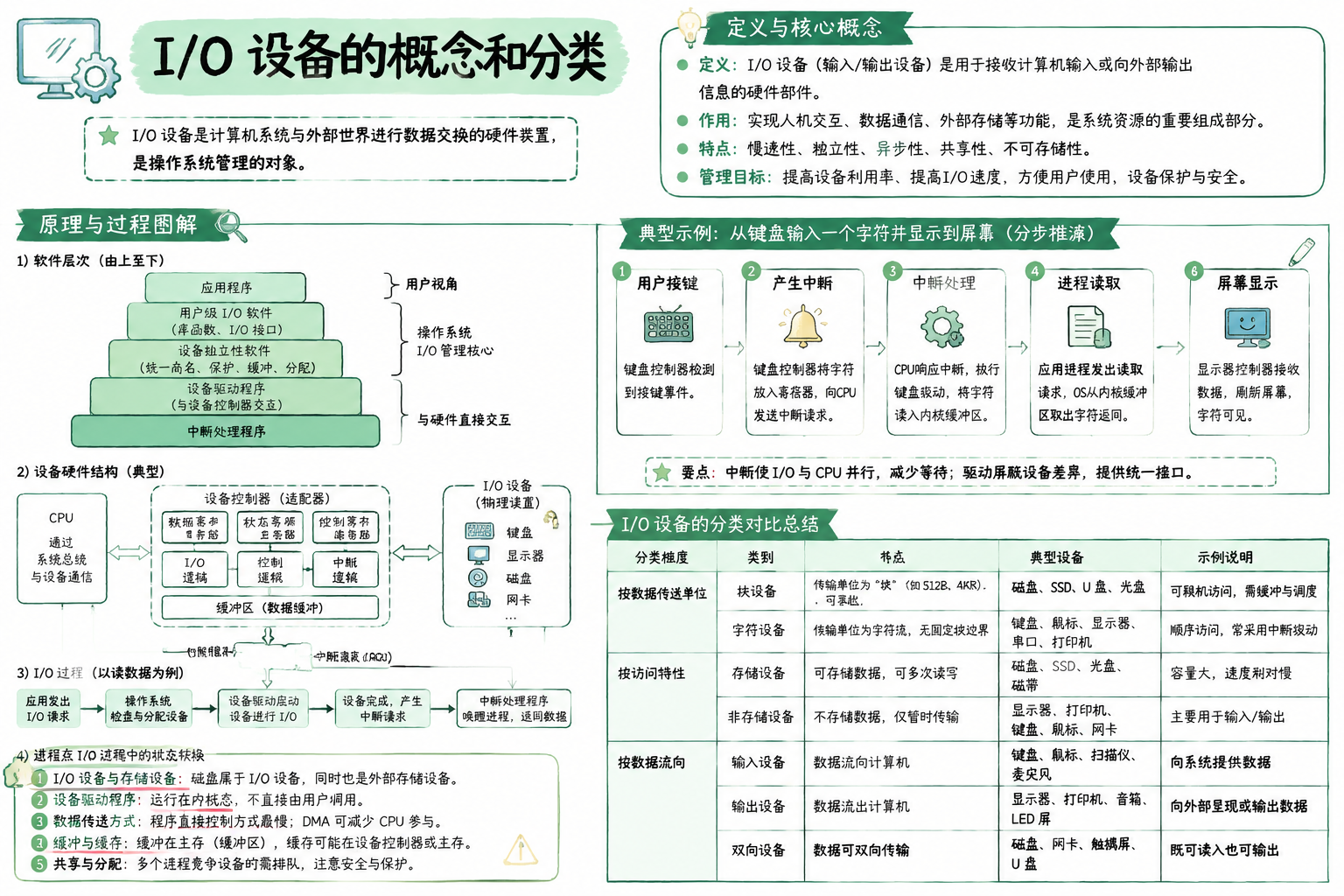 I/O 设备的概念和分类