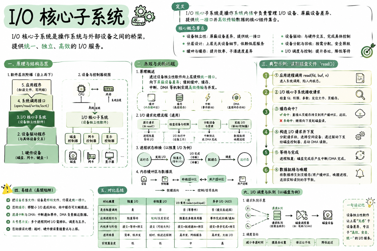 I/O 核心子系统