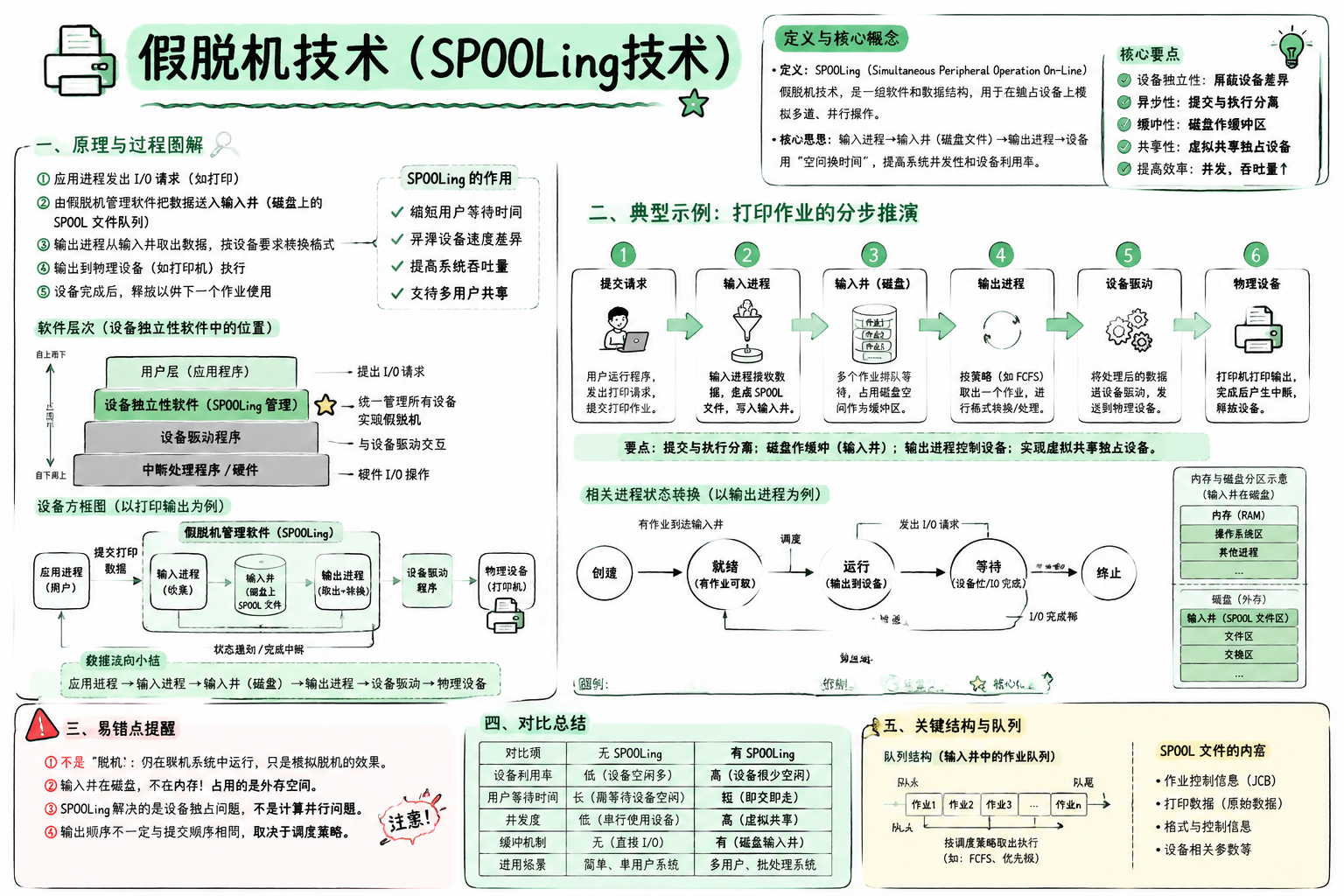 假脱机技术（SPOOLing技术）
