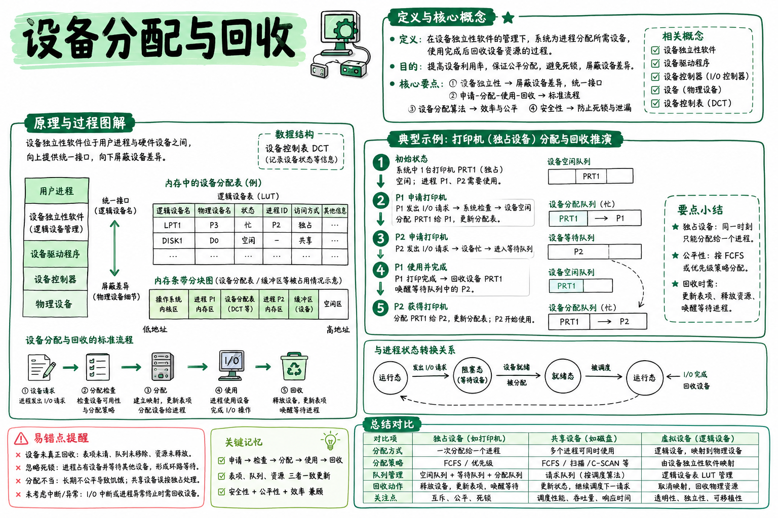设备分配与回收
